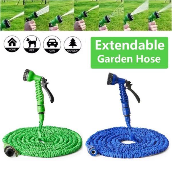 Magic Expandable Hose Pipe 50FT | Lightweight, Tangle-Free | 7-Mode Spray Gun