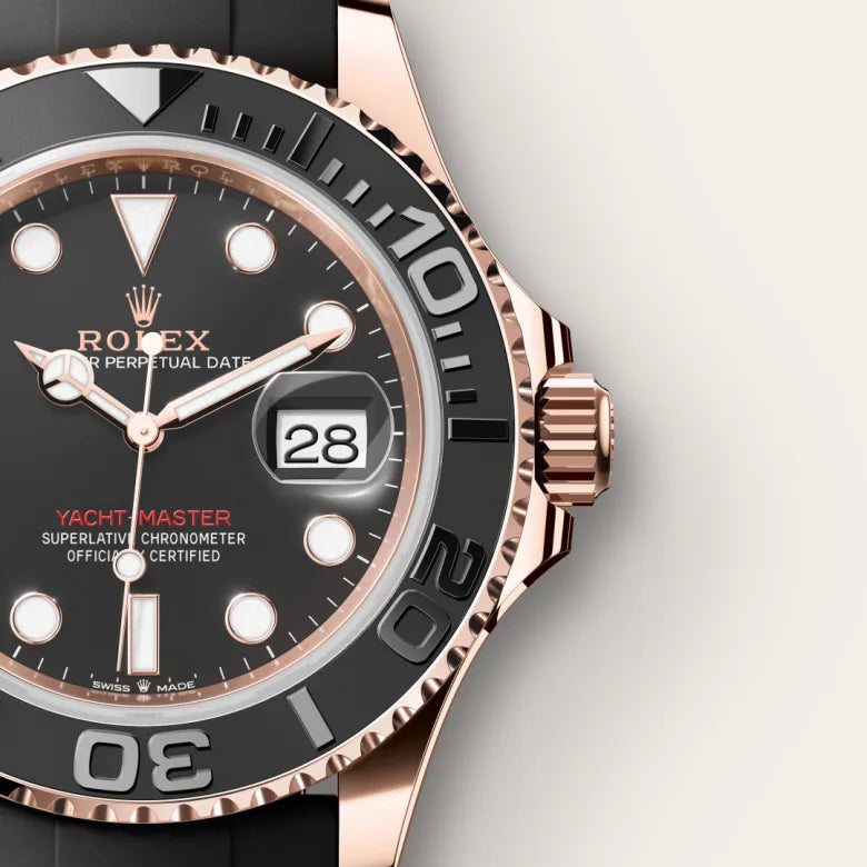 Rolex Yacht Master Everose Gold | Heavy Master Lock | Steel Buzzle Working - Without Box